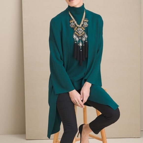 Chico's Green and Blue Knit Cardigan - Picture 11 of 12